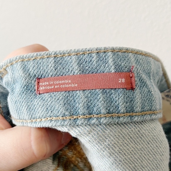 ***Anthropologie NWT Pilcro Denim Micro Jean Shorts Light Denim Blue Size 28*** - Picture 8 of 11